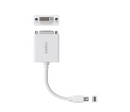 Belkin F2CD051B Mini DisplayPort to DVI Adapter, M/F, 1080p - Video Cable