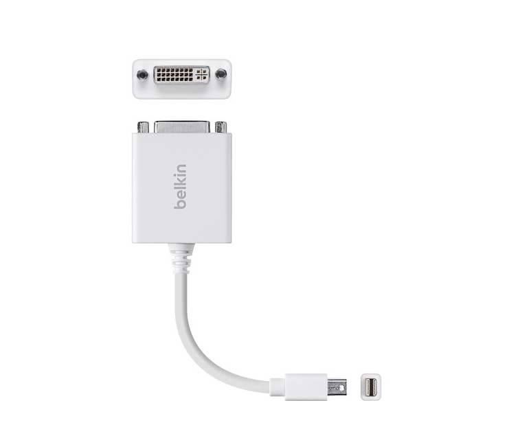 Belkin F2CD051B Mini DisplayPort to DVI Adapter, M/F, 1080p - Video Cable