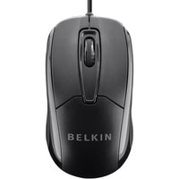 Belkin F5M010QBLK Wired USB Ergonomic Mouse - Optical - Cable - 800 dpi