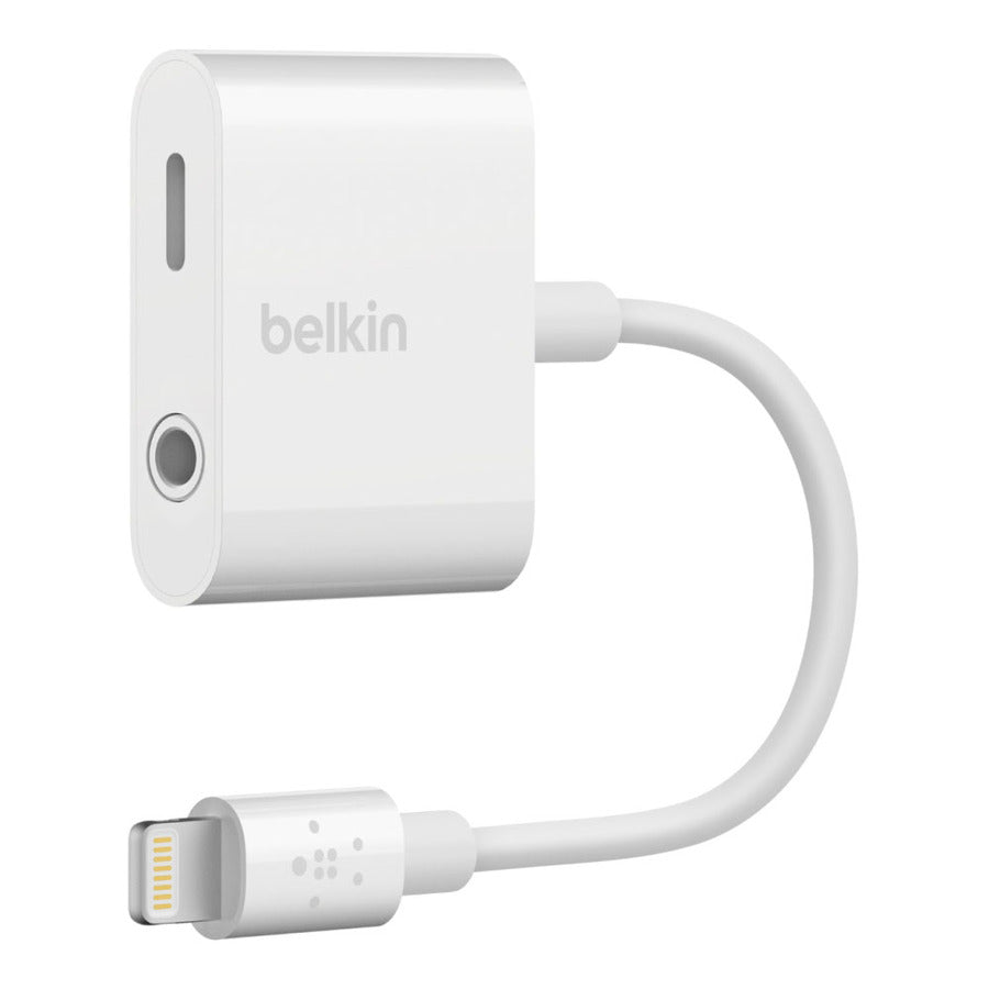 Belkin F8J212btWHT 3.5 mm Audio and Charge for iPhone and iPad Adapter