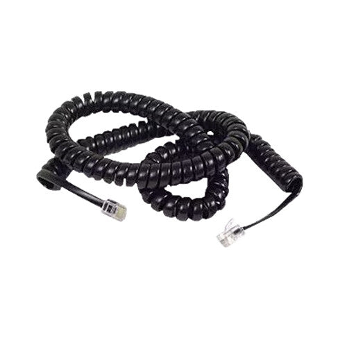 Belkin F8V101-25-BK Coiled Telephone Handset Cable - RJ-11 Male - Black