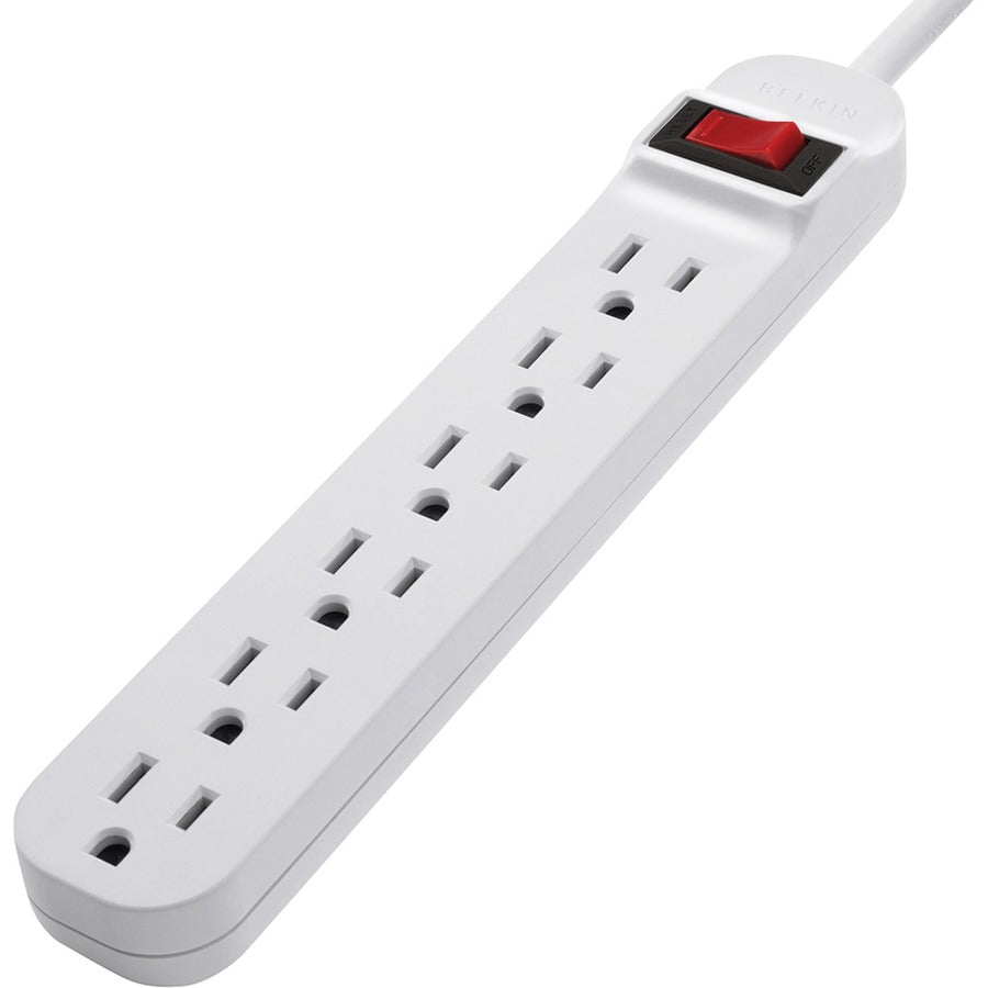 Belkin F9P609-03 6-Outlet Power Strip - 3ft Cord - Straight Plug - On-Off Switch