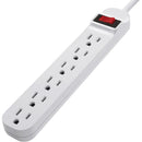 Belkin F9P609-05R-DP 6 Outlet Power Strip - 5 foot cord - White