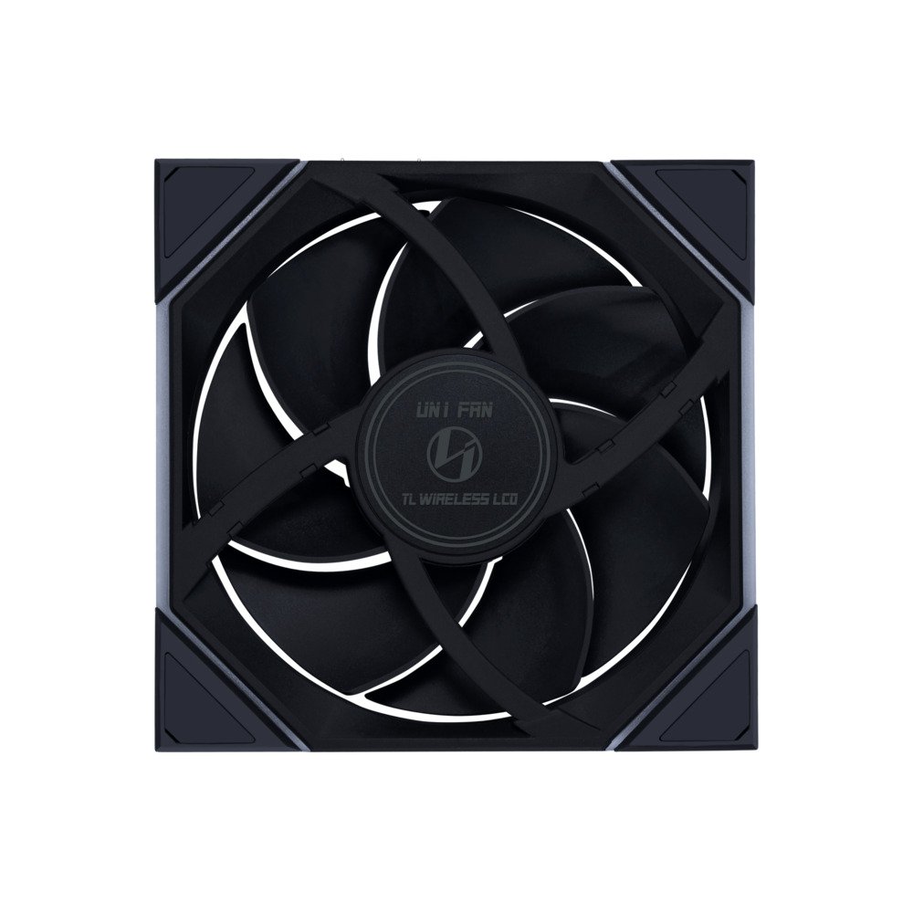 Lian Li 14TLLCD1W1B UNI FAN TL LCD Wireless Signal Mirror 140 RGB 28mm FDB Black