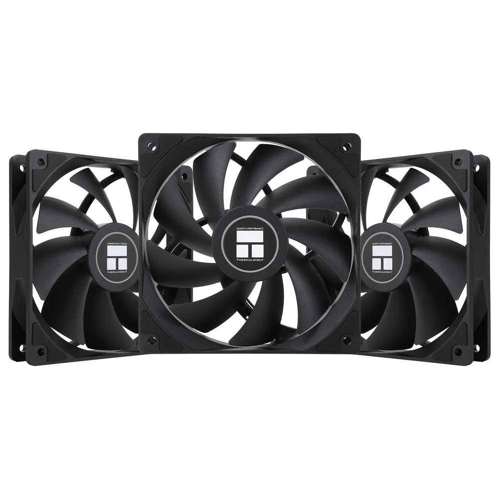 Thermalright TL-C12CX3 TL-C12C 3x 120mm Cooler Fan 4-Pin PWM SFDB 1550rpm Black