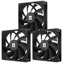 Thermalright TL-C12CX3 TL-C12C 3x 120mm Cooler Fan 4-Pin PWM SFDB 1550rpm Black
