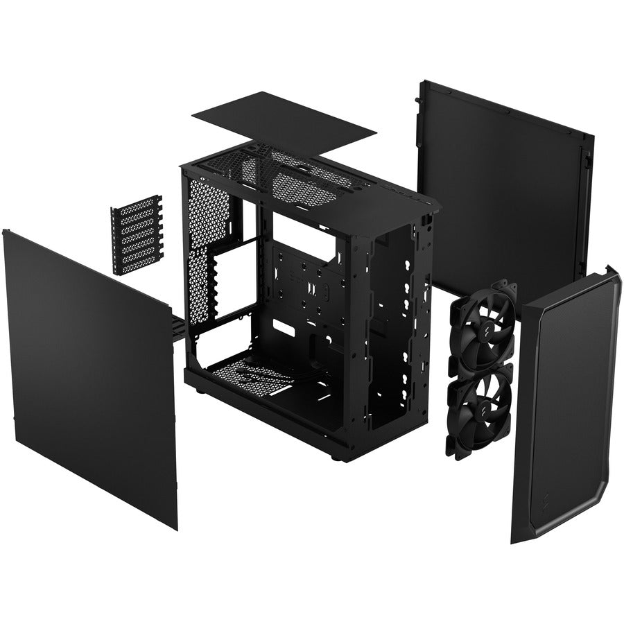 Fractal Design FD-C-FOC2A-07 Focus 2 Computer Case - Tower - Black - Steel, Mesh