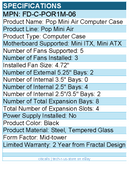 Fractal Design FD-C-POR1M-06 Pop Mini Air Computer Case - Mid-tower - Black