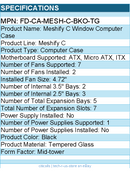 Fractal Design FD-CA-MESH-C-BKO-TG Meshify C Window Computer Case