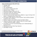 ANTEC FLUX M MicroATX PC Case 6x120mm Fans ARGB PWM USB-C 360mm Glass Temp Black