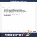 ANTEC FLUX M MicroATX PC Case 6x120mm Fans ARGB PWM USB-C 360mm Glass Temp Black