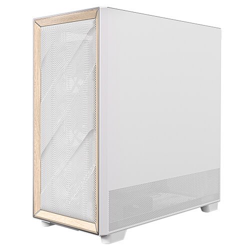 Antec FLUX White, 5 x PWM Fans Included, Up to 9 Fans - Mid-Tower E-ATX PC Case