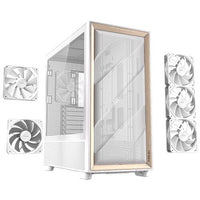 Antec FLUX White, 5 x PWM Fans Included, Up to 9 Fans - Mid-Tower E-ATX PC Case