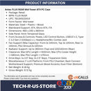 ANTEC FLUX REAR Mid-Tower ATX Desktop Case 5x Fans Back Connect Wood 360mm Black