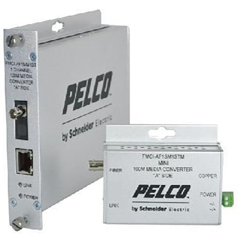 Pelco FMCI-BF1SM1ST 1-Channel Single Mode Fiber Media Converter-B, ST Connector