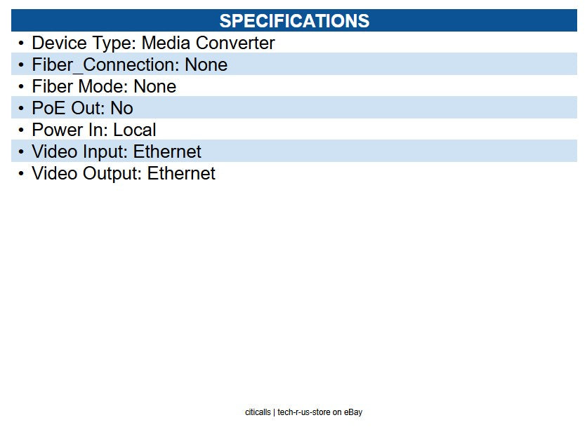 Pelco FMCI-PG1M Small Size 1000Mbps Media Converter