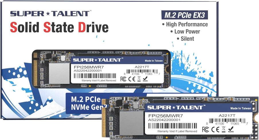 Super Talent FPI256MWR7 EX6 - SSD - 256 GB - internal - M.2 2280 - PCIe 3.0 x4