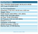 Thermalright FROZEN WARFRAME 360 BLACK ARGB Liquid CPU Cooler w LCD AMD Intel