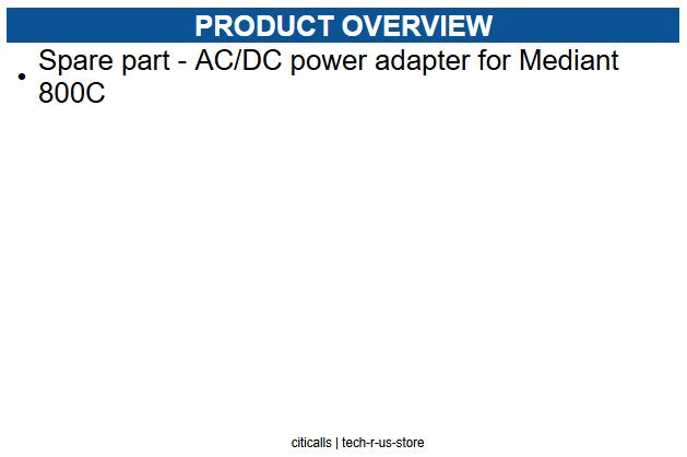 AudioCodes FRU/M800C-PS Spare part - AC/DC power adapter for Med