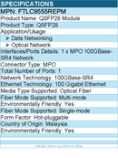 Finisar FTLC9555REPM QSFP28 Module - For Data Networking, Optical Network