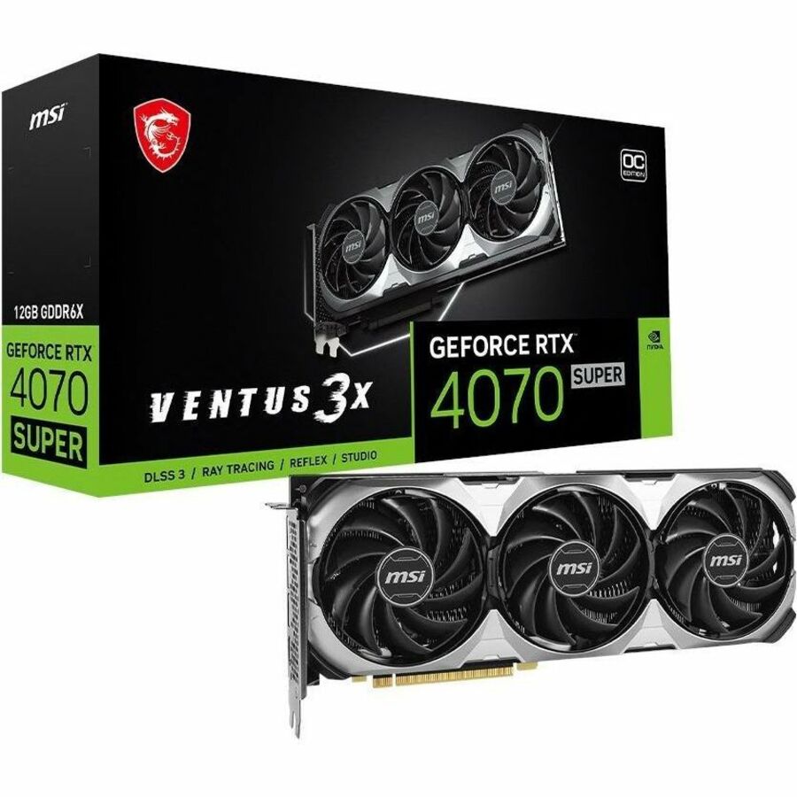 MSI G4070S12GV3C GeForce RTX 4070 SUPER 12G VENTUS 3X OC - Graphics card