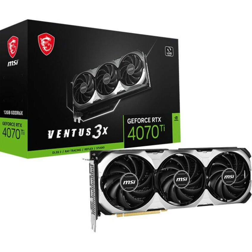 MSI G407TV3XE12C NVIDIA GeForce RTX 4070 Ti Graphic Card - 12 GB GDDR6X