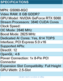 MSI G5060-8GC GeForce RTX 5060 GAMING OC Graphics Card - 8GB GDDR7Ratail