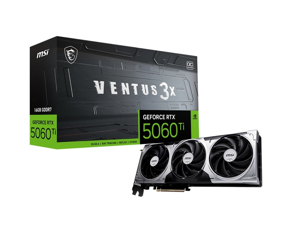 MSI G506T-16V3C Video Card - GeForce RTX 5060 Ti 16G VENTUS 3X OC 16GB GDDR7