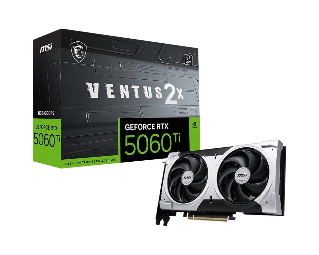 MSI G506T-8V2P GeForce RTX 5060 Ti 8G VENTUS 2X PLUS 8GB GDDR7 128B Video Card