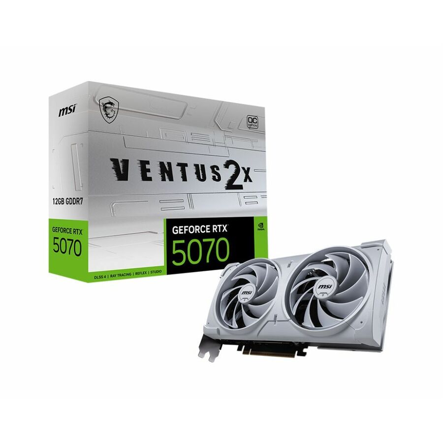 MSI G5070-12V2CW GeForce RTX 5070 12G VENTUS 2X OC WHITE Graphic Card