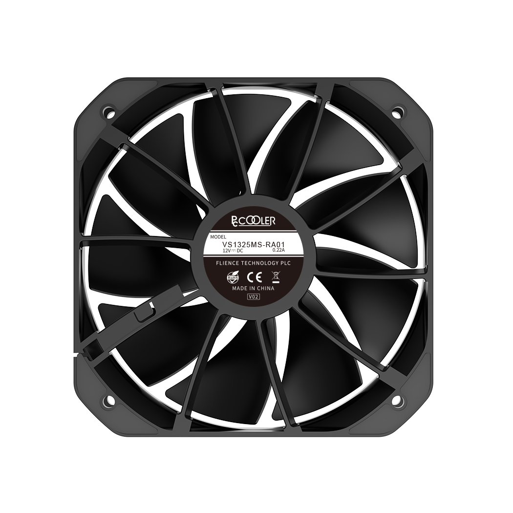 PcCooler G6 BK - Processor cooler -for: AM3, AM4, LGA1200, LGA1700, AM5 - 130 mm