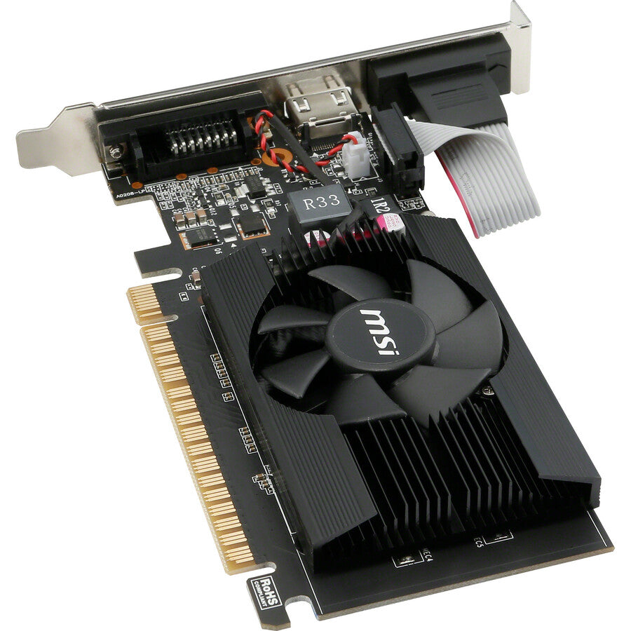 MSI G7102D3P NVIDIA GeForce GT 710 Graphic Card - 2 GB DDR3 SDRAM - Plug-in Card