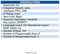Cherry G80-1800LPCEU-2 G80-1800 Keyboard Cable Connectivity - USB Interface