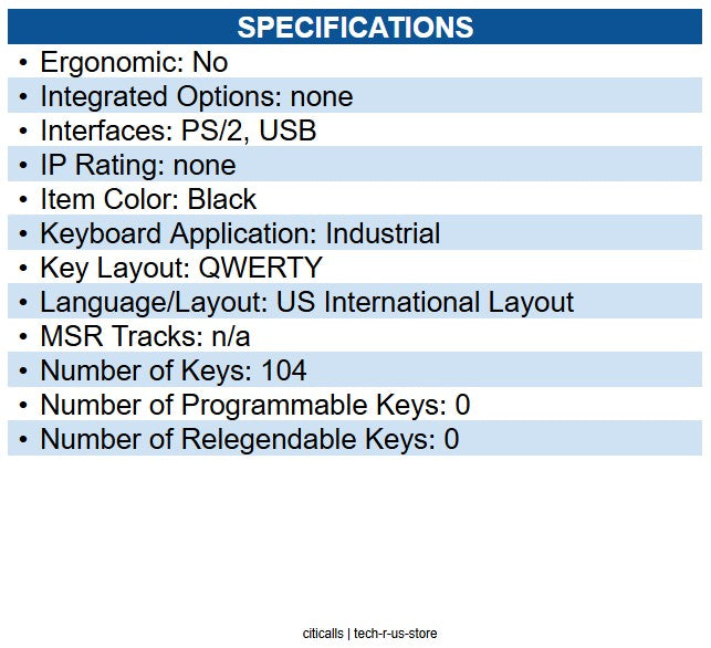 Cherry G80-1800LPCEU-2 G80-1800 Keyboard Cable Connectivity - USB Interface