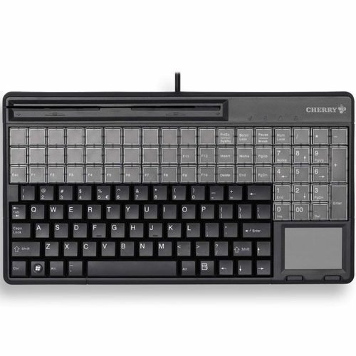 Cherry G86-71410EUADSA Lpos (large Point Of Sale) Msr Touchpad Keyboard - Black