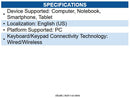 Cherry G8A-25510HOAUS-2 G8A-25510 Keyboard Wired/Wireless Connectivity - BT