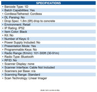 Datalogic GBT4200-BK-WLC Gryphon GBT4200 Handheld Barcode Scanner Wireless - 1D