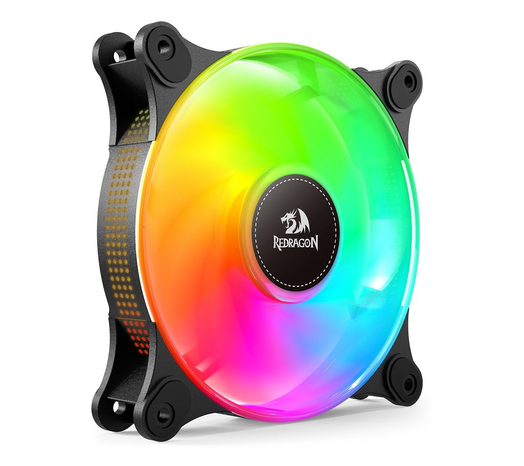 REDRAGON GC-F013 X 3 CPU Fan 120mm ARGB Case Cooler Fan, 4pin PWM Silent