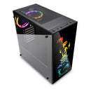 REDRAGON GC608 Steeljaw - Mid tower - ATX - windowed side panel (tempered glass)