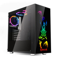 REDRAGON GC608 Steeljaw - Mid tower - ATX - windowed side panel (tempered glass)