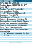 Cisco GLC-SX-MM-RGD= 1000BASE-SX SFP (mini-GBIC) - 1 x 1000Base-SX