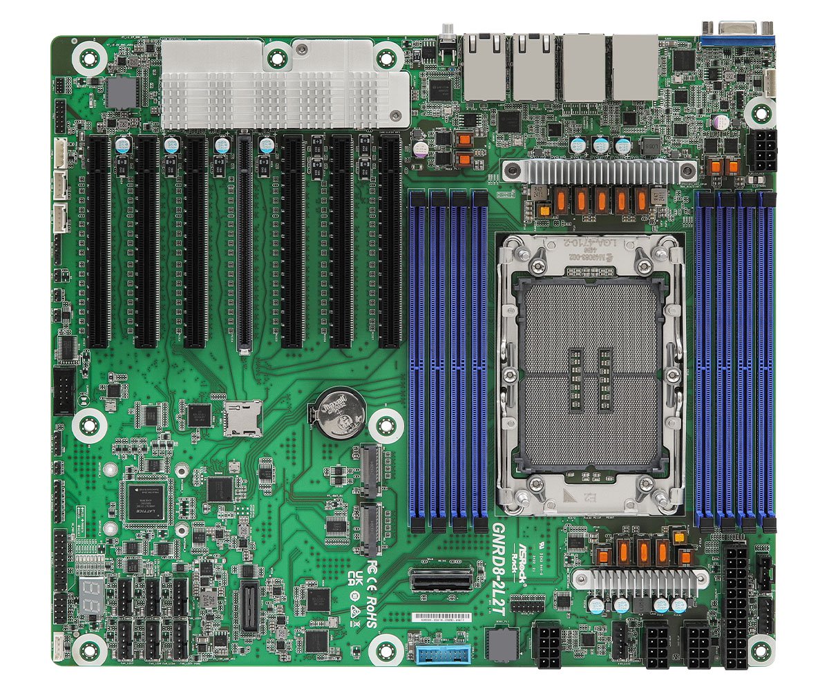 ASRock GNRD8-2L2T LGA 4710 Socket/ DDR5/ USB 3.2/ M.2/ CEB Server Motherboard