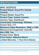 Adesso GOSP32G GekoGear Scout Pro 2K 3-Channel Dash Cam Surveillance