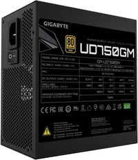 Gigabyte GP-UD750GM - Power supply (internal) - ATX12V 2.31/ EPS12V - 750 W