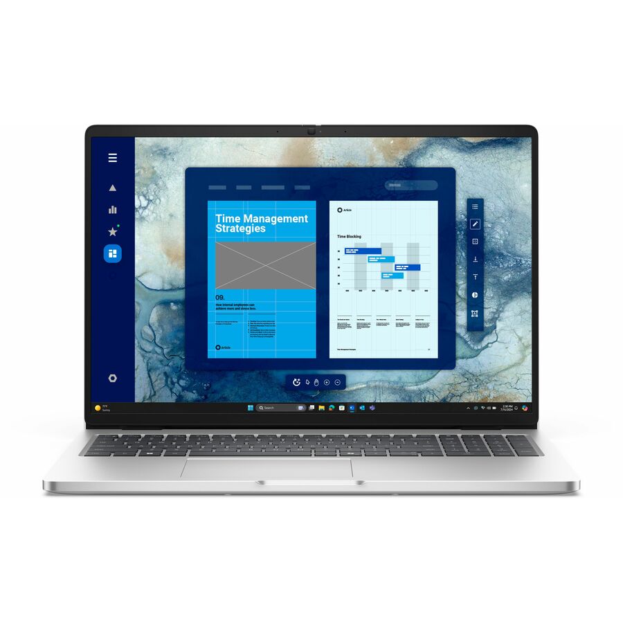 Dell GRG36 Pro 16 PC16250 16" Notebook - Intel Core Ultra 5 - Platinum Silver