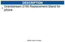 Grandstream GS-2160-STAND GXP2160 Phone Stand