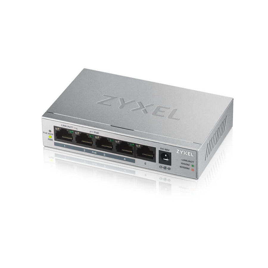 Zyxel GS1005HP 5 Port Gigabit Ethernet Unmanaged POE+ Switch