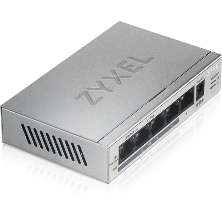 Zyxel GS1005HP 5 Port Gigabit Ethernet Unmanaged POE+ Switch