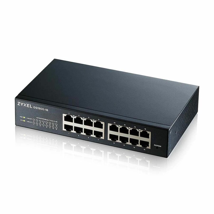 Zyxel GS1900-16 REV 03F 16-Port Gigabit Smart Managed Switch