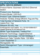 Netgear GS316-300NAS Business GS316v3 Ethernet Switch -16 Ports